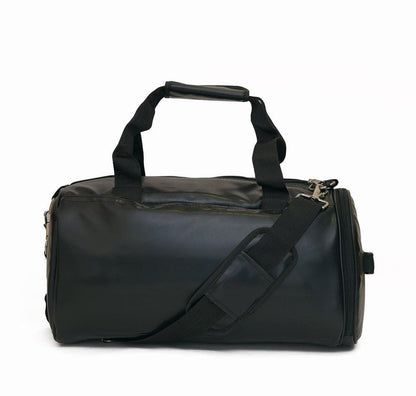 Zorro Synthetic Leather Duffel Bag, Black