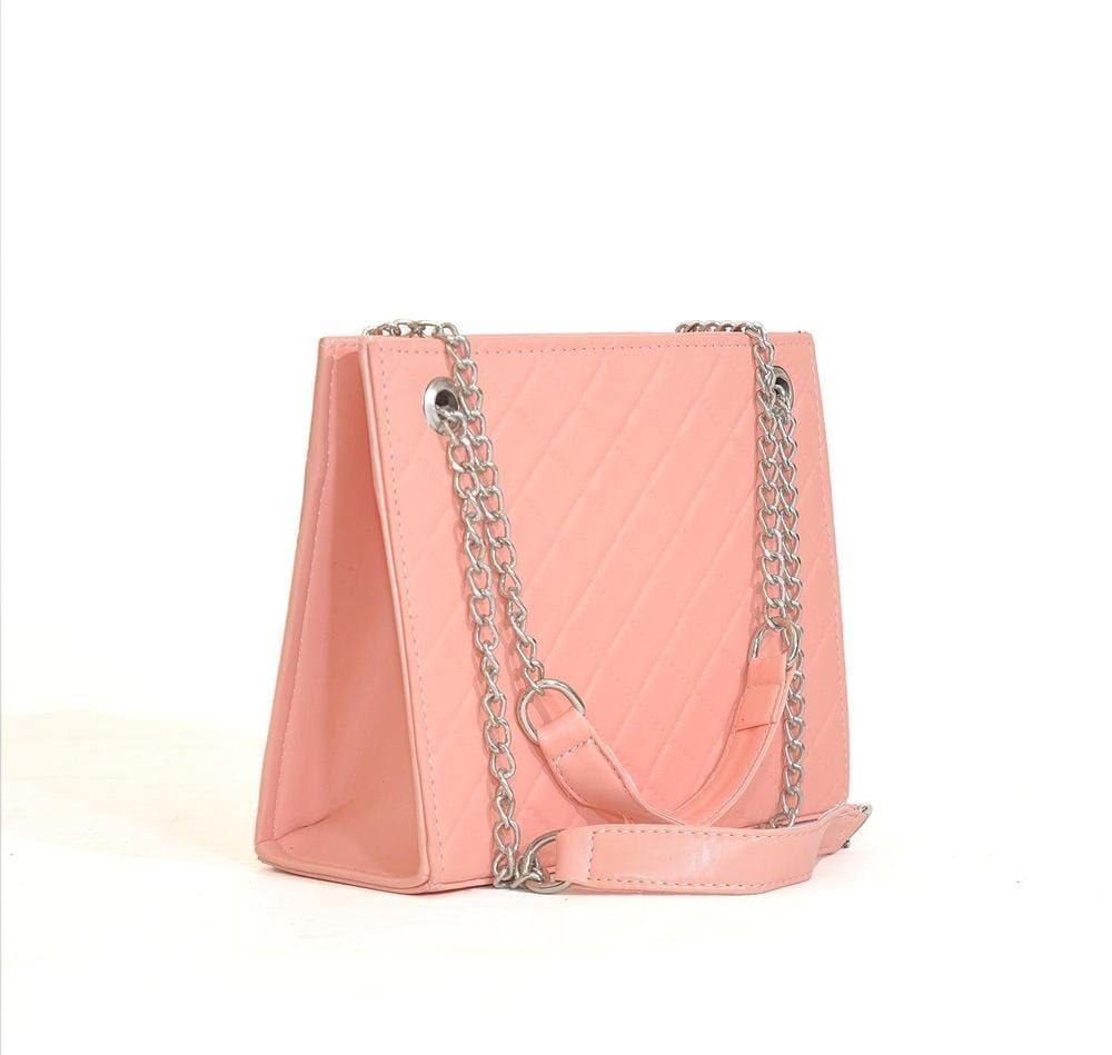 Sydney Synthetic Leather Casual Shoulder Bag Pink