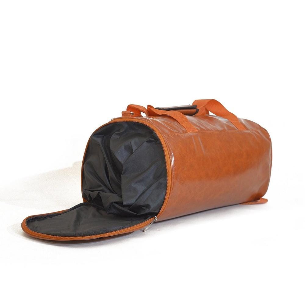 Zorro Synthetic Leather Duffel Bag Brown
