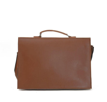 Brooks Synthetic Leather Laptop Bag Brown
