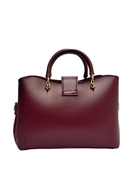 Women's Imported Leather Plain Hand Bag